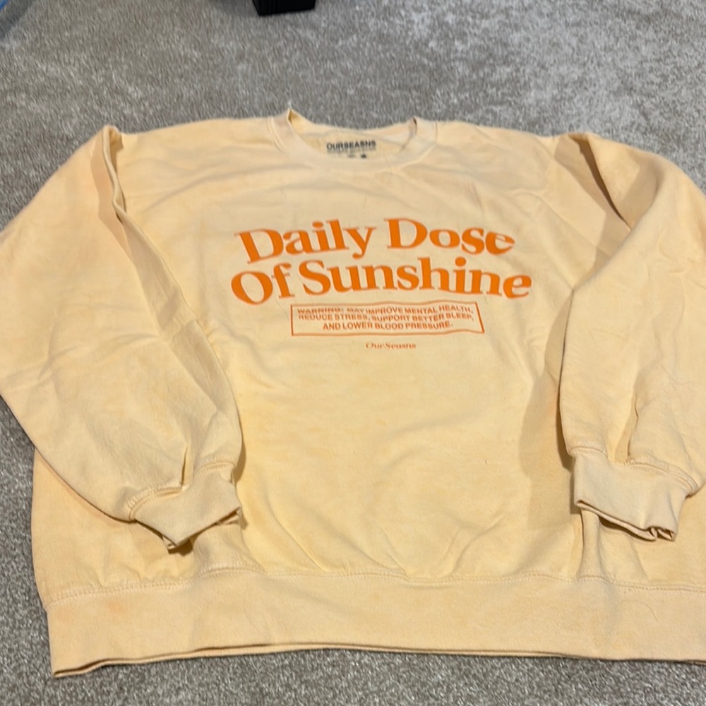 Yellow Sweatshirt - Daily Dose of Sunshine